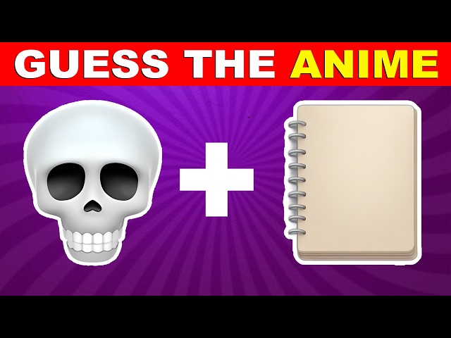 Guess the Anime by Emojis | Anime Emoji Quiz Challenge 2024