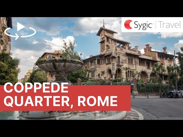 360 video: Piazza Mincio, Coppede Quarter, Rome, Italy