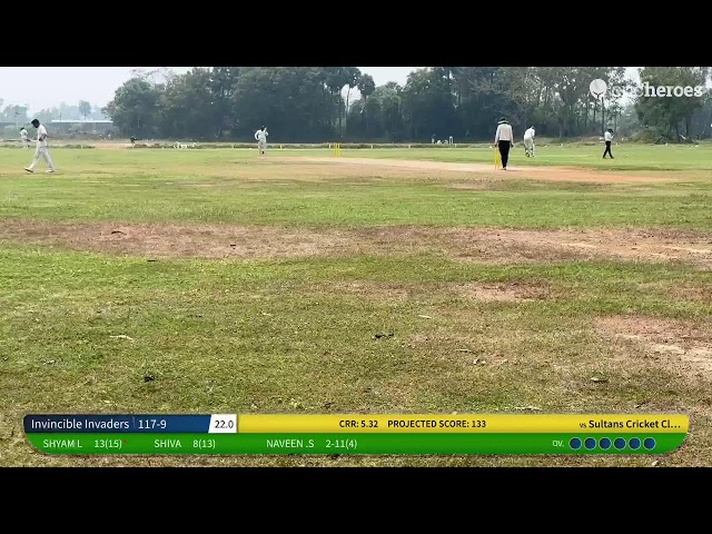 Sultans Cricket Club (ZOHO) vs Invincible Invaders | Super 6 League MSD Tournament(Final) | Live - C