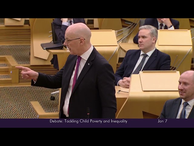 Scottish Government Debate: Tackling Child Poverty and Inequality - 7 January 2025