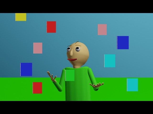 Baldi Animation - Raining Note Books | The Jokeyard