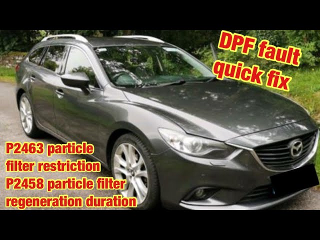 Mazda DPF soot accumulation or restriction fix