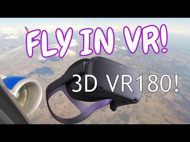 #VR180 Flight! Airplane Window Seat! Virtual flying fear of 3d vr 180 Suncountry.