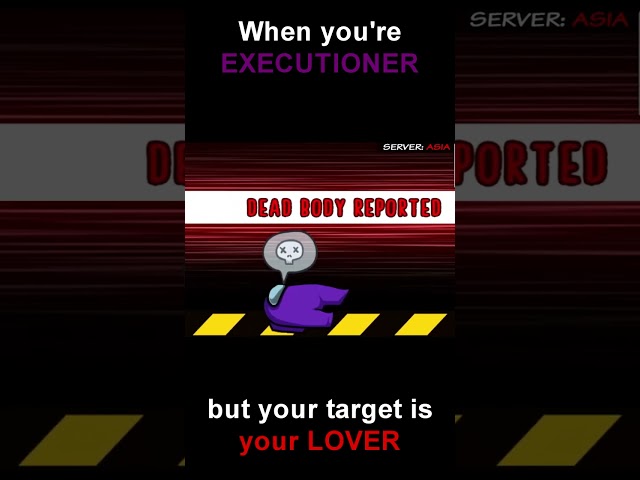 When you're the EXECUTIONER but your target is your LOVER || Among Us Town of Host