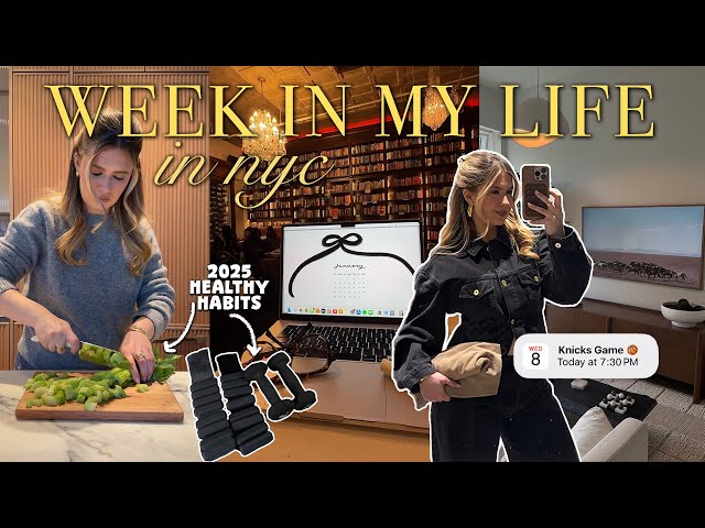 week in my life ☕👩🏼‍🍳 new year motivation, healthy habits, cooking at home