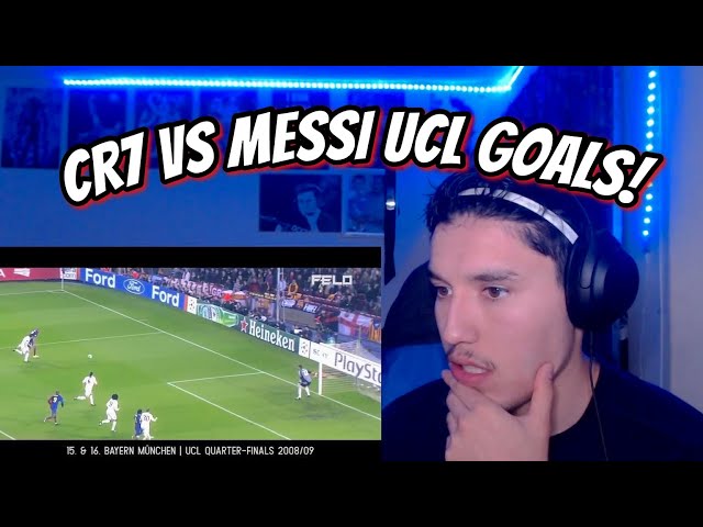 Retro REACTS to RONALDO vs MESSI | ALL CHAMPIONS LEAGUE GOALS | 2005-2021