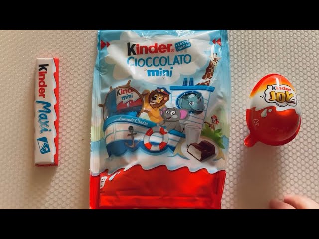 Kinder Joy Kinder Maxi Chocolate Kinder Mini Chocolate Pack Yummy ASMR Unboxing ❤️