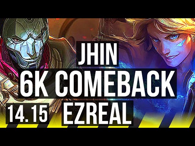 JHIN & Blitzcrank vs EZREAL & Bard (ADC) | 6k comeback, 800+ games, 44k DMG | VN Master | 14.15