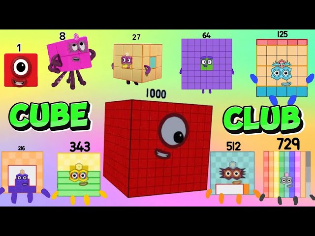 NUMBERBLOCKS CUBE CLUB | GIANT CUBE NUMBERS | LEARN TO COUNT | hello george