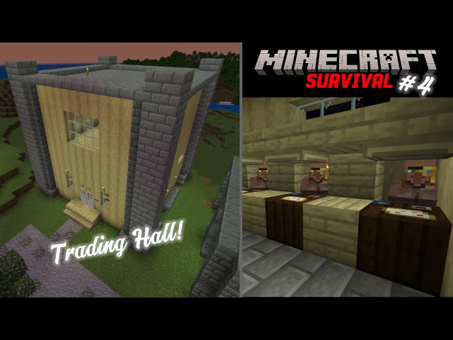 Building The Trading Hall | MC Survival 4