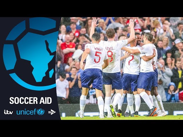 Darren Bent scores the first goal for England | Soccer Aid for Unicef