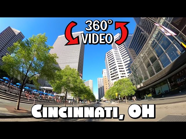 Driving Around Downtown Cincinnati, OH in 360° Video