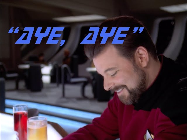 Commander Riker is a hypocrite