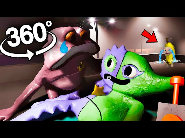 🔴 360° VR Garten of Banban 7 | Bittergiggle Scene | sad hamster, banana cat crying  and pomni