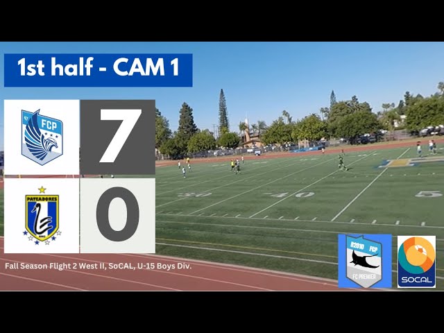 (VR180-CAM1) FC Premier Stingrays vs. Pateadores Blue B2010 1st half