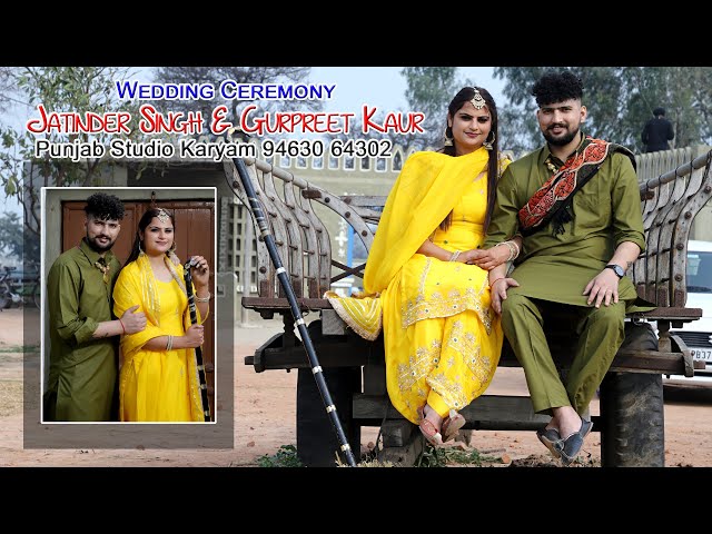 🔴Live Path & Batna Jaggo Ceremony of Jatinder Singh 💖💖 Gurpreet Kaur || Punjab Studio Karyam