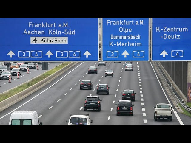 1hr of Early Morning Driving on the Autobahn A3 in Germany