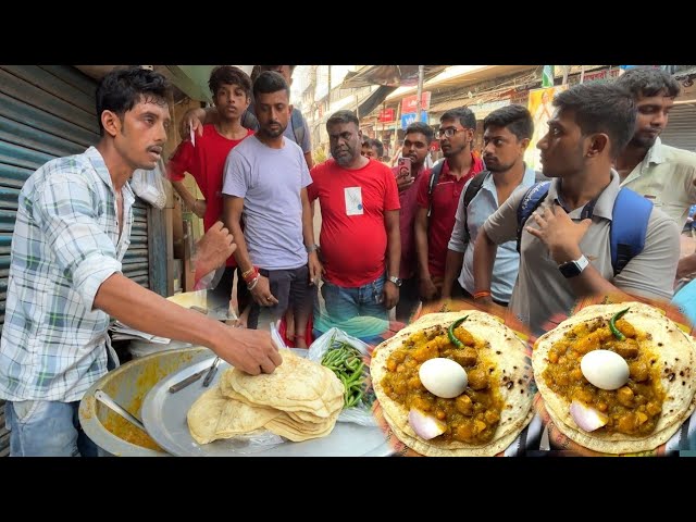 Kolkata's Famous Paratha With Unlimited Sabji Price ₹ 20/- Only । Street Food