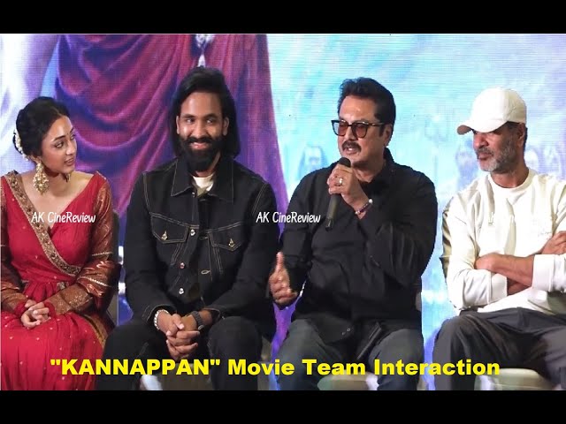 "Kannappa" Movie Team Interaction - Tamil | Vishnu Manchu | Preity Mukhundhan | Mukesh Kumar Singh