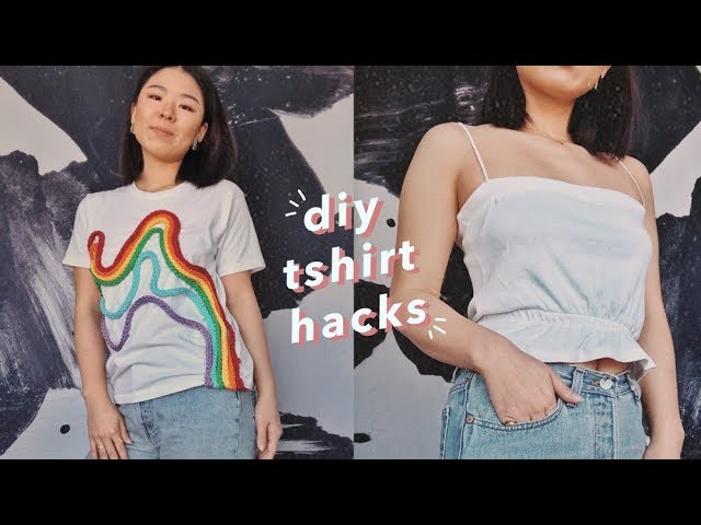 5 DIY Tshirt Hacks - Eco Friendly Upcycles to Transform Old Tshirts!