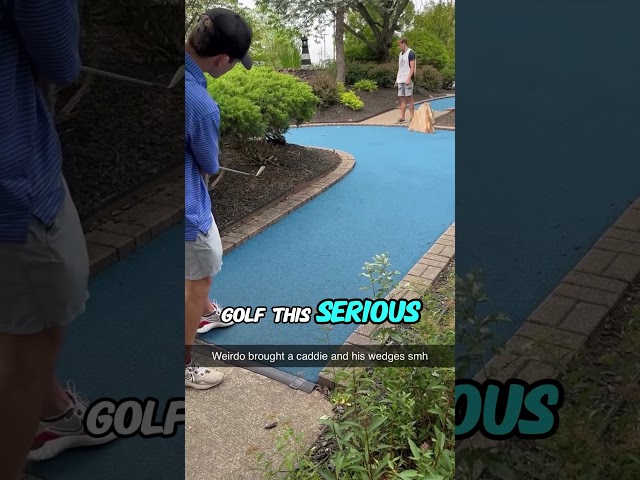 Mini golf is never this serious...