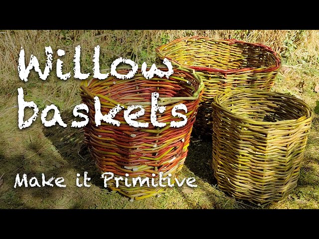 Primitive basketry 2: Weaving willow baskets 🧺