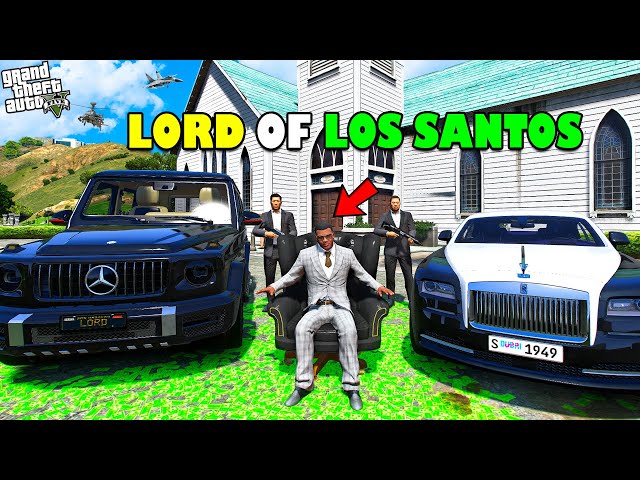 Franklin Become THE LORD OF LOS SANTOS in GTA 5! | SHINCHAN and CHOP