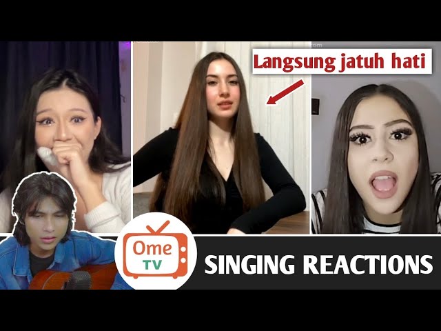 Reaksi Para Gadis Eropa Mendengar orang indonesia menyanyikan lagu bahasanya | SINGING REACTIONS OME