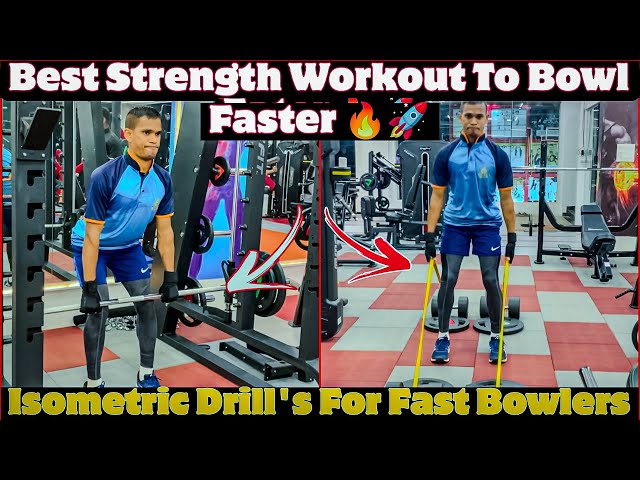 How To Increase Bowling Speed | Isometric Drill’s For Fast Bowler’s | Gym Training Program 💨 🔥🚀