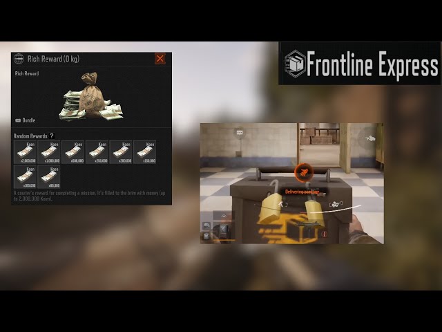 Frontline express Rich reward gameplay