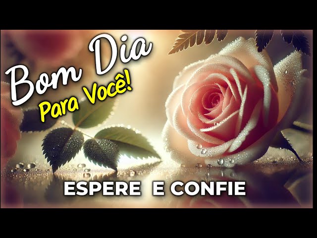 Mensagem de Bom Dia e Reflexão - Espere e Confie em Deus