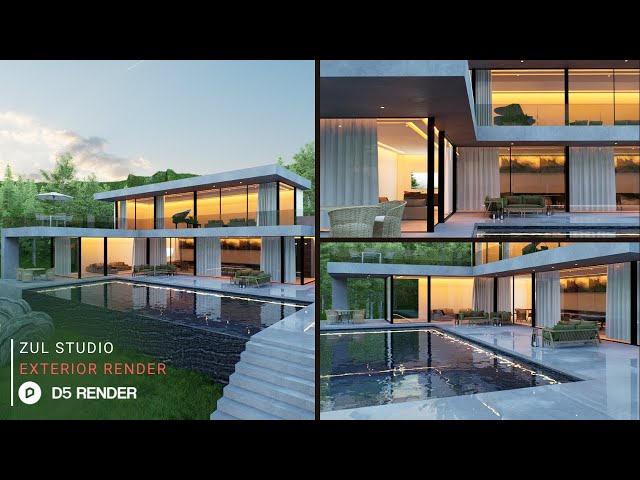 Image & Animation with D5 Render | Private House 325 Part 2 | Downloadable File Included