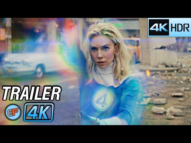 THE FANTASTIC FOUR First Steps Trailer (2025) 4K HDR | Pedro Pascal, Vanessa Kirby, Joseph Quinn