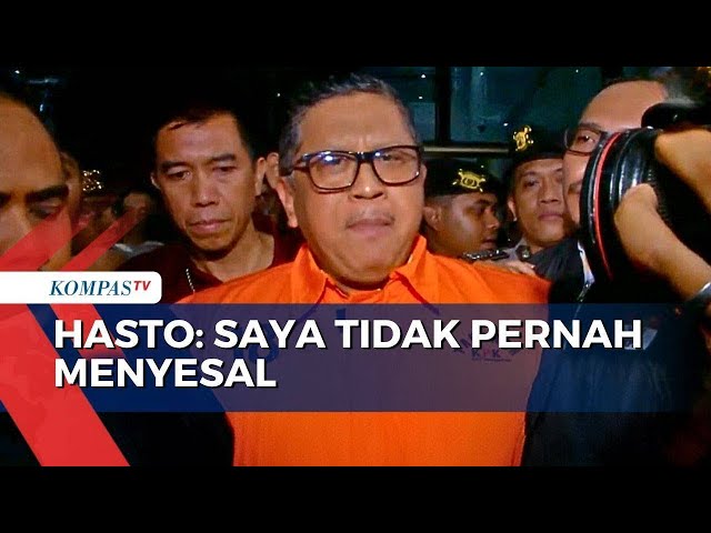 Ditahan KPK di Kasus Harun Masiku, Hasto: Saya Tidak Pernah Menyesal