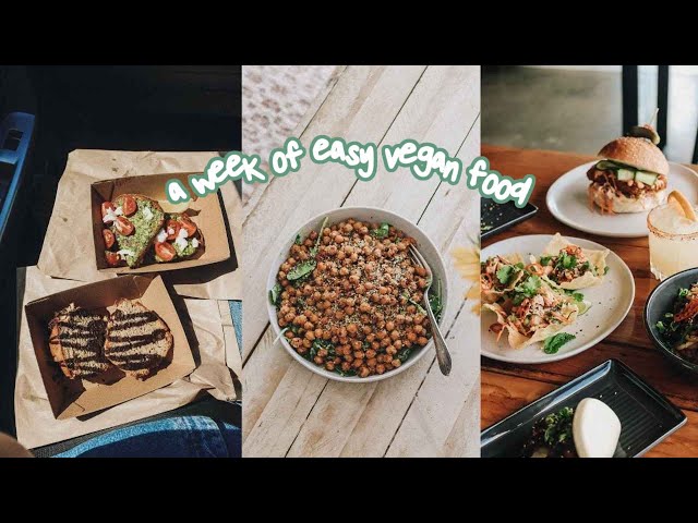 what i eat in a busy week: simple vegan meals 🌿