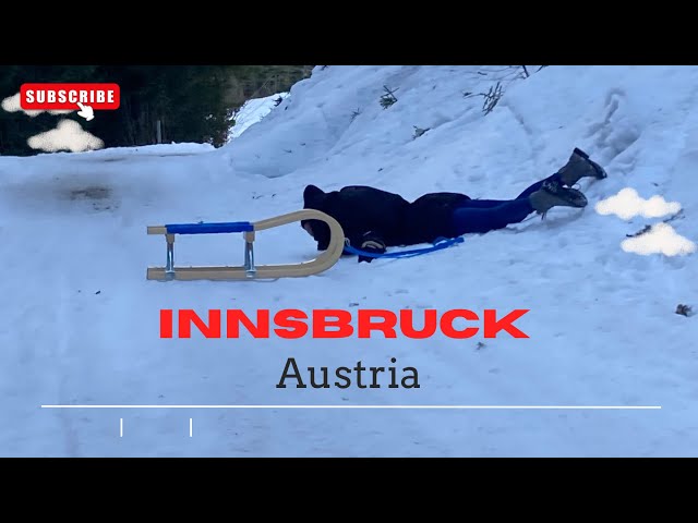 Epic Sledding Fall in Innsbruck, Austria!