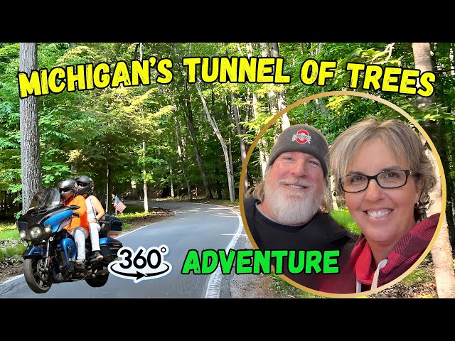 360° Motorcycle Adventure: Riding Michigan's Tunnel of Trees!