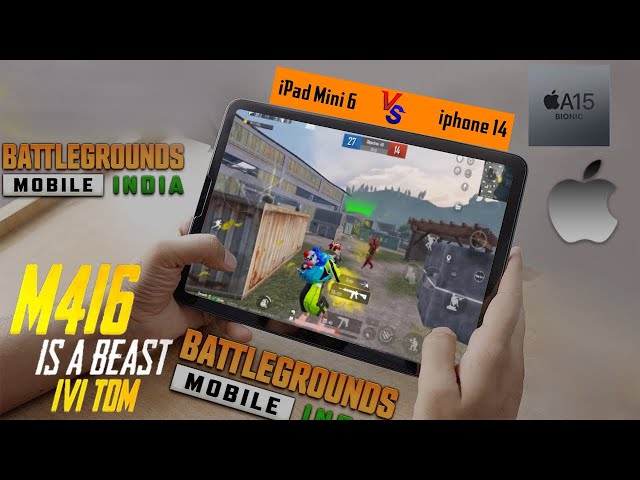 🔥Ipad mini 6 vs Iphone 14 BGMI TDM GAMEPLAY #ipadmini6 #ipadmini6gameplay #pubgmobile #bgmivideos