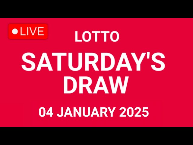 The National Lottery Lotto Draw Live results from Saturday 04 January 2025 | tonight's lotto