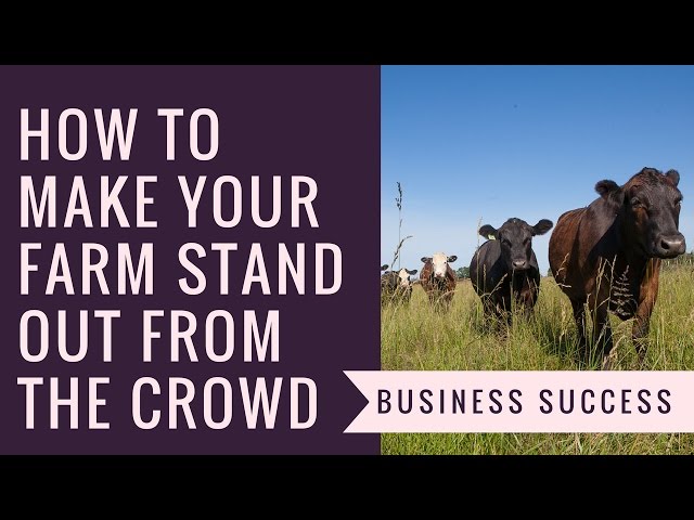 How to Make your Farm Stand out from the Crowd