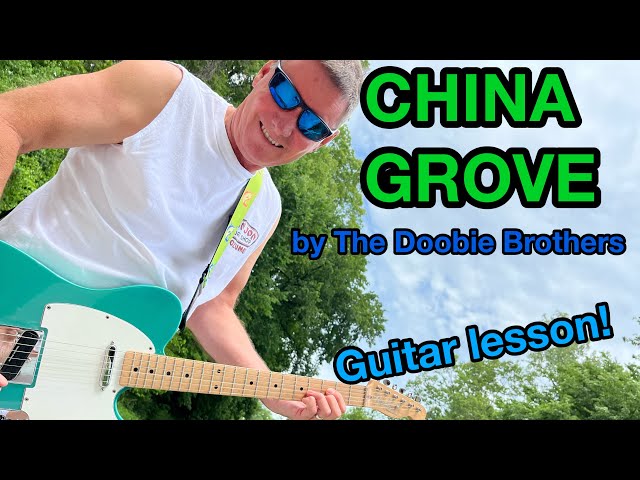 CHINA GROVE by The Doobie Brothers guitar lesson.  Great classic rock song with POWER chords.