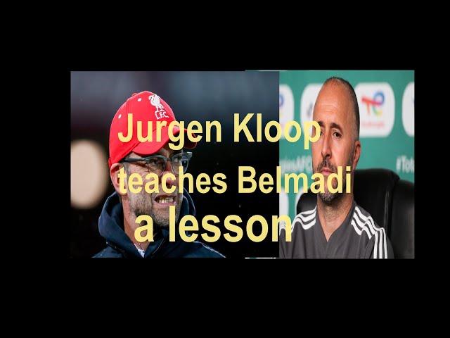 Jurgen Kloop teaches Belmadi a lesson