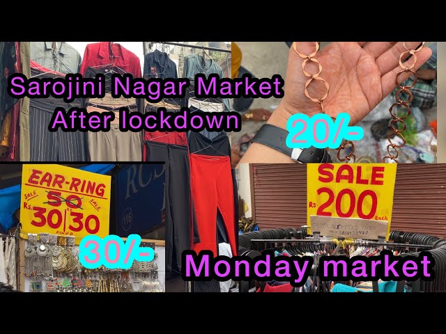 Sarojini nagar market|Sarojini nagar monday market|Sarojini nagar winter collection|SN post lockdown