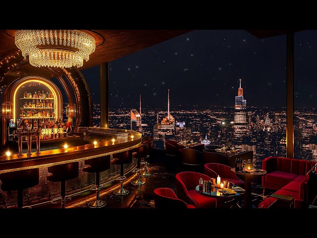 Saxophone Jazz Bar ~ Rooftop Bar Ambience with Ethereal Jazz Music for Relaxing, Studying, Sleeping