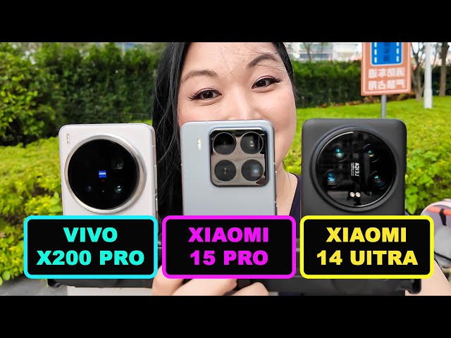 Vivo X200 Pro vs Xiaomi 15 pro  vs Xiaomi 14 Ultra camera teste Cymye