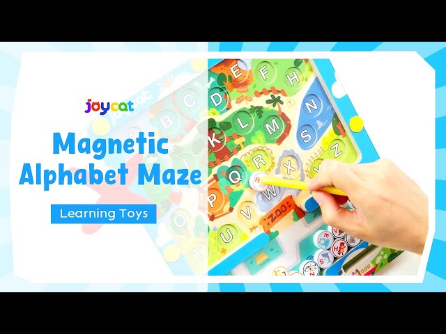 Explore & Learn with Joycat Animal Magnetic Alphabet Maze! 🐾