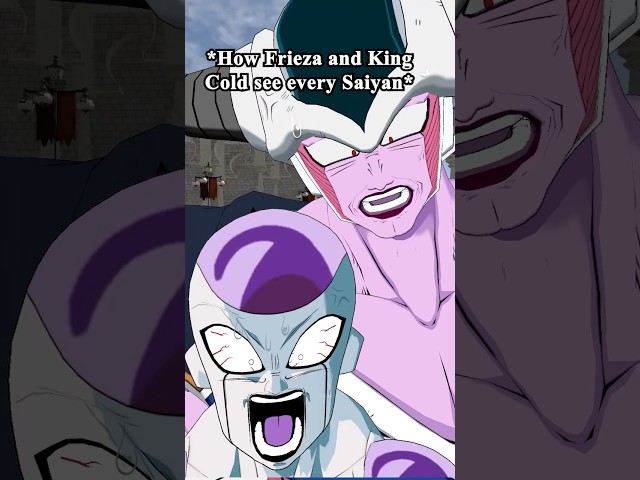 How Frieza and King Cold see every Saiyan 🐵 #frieza #saiyan #dragonball