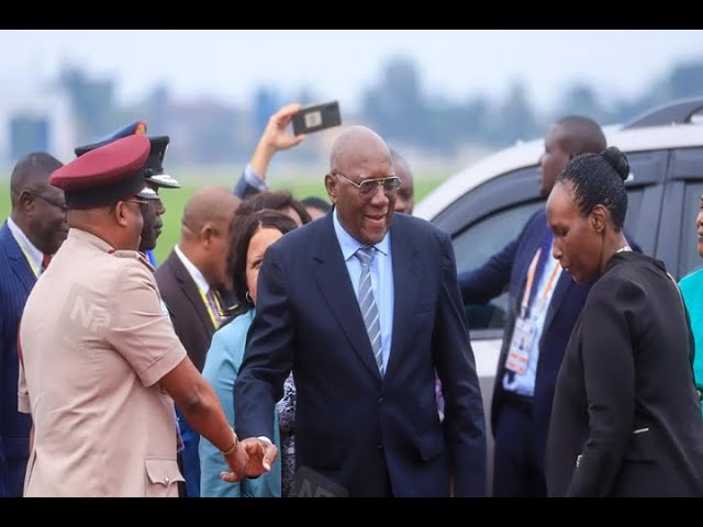 UPDATE: Kassim Majaliwa, the Prime Minister of Tanzania has arrived at Entebbe International Airport