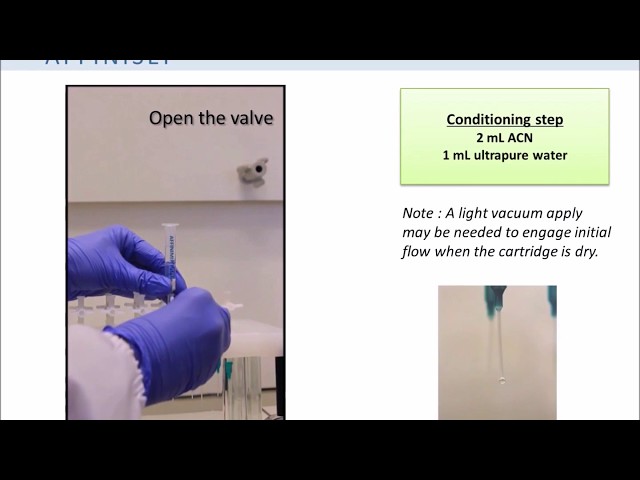 Patulin Extraction - SPE Protocol by AFFINISEP