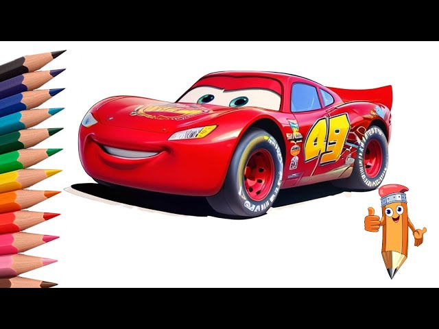 How To Draw Lightning McQueen Cars